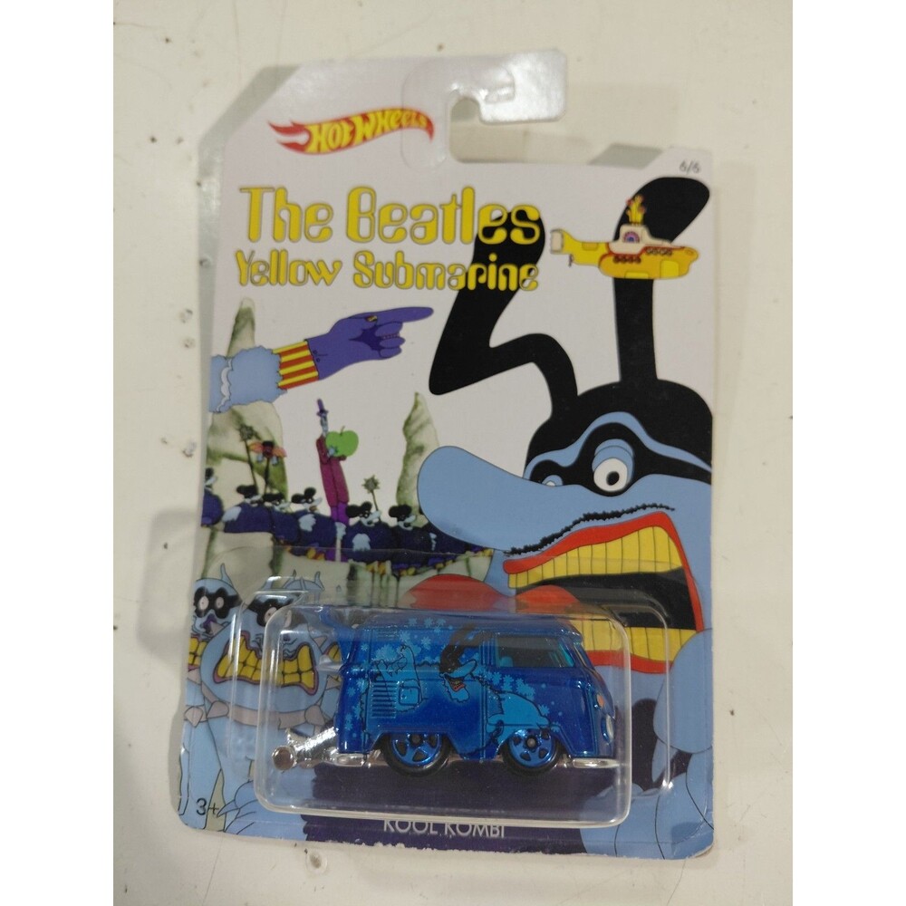NIP Hot Wheels The Beetles Yellow Submarine 1:64 Die Cast Kool Kombi VW Bus